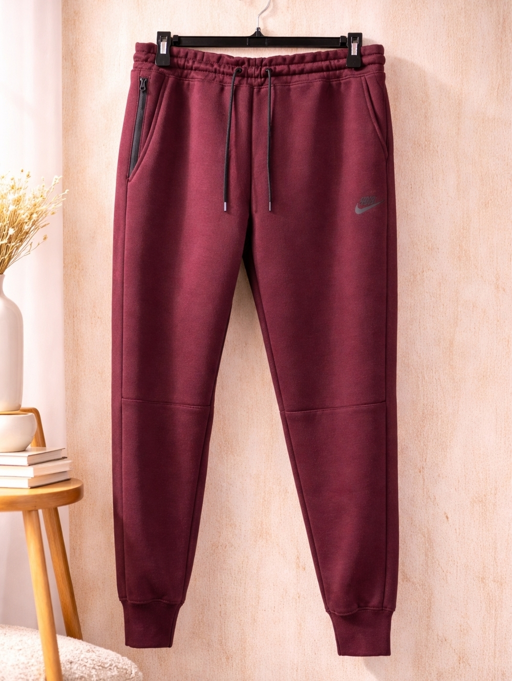 Nike Burgundy Drawstring Joggers